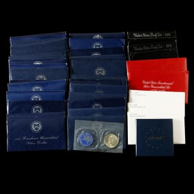 Grouping of 1970s U.S. Mint Proof and Uncirculated Specimen Coins