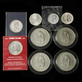 Nine (9) Uncirculated World Silver Presentation Coins