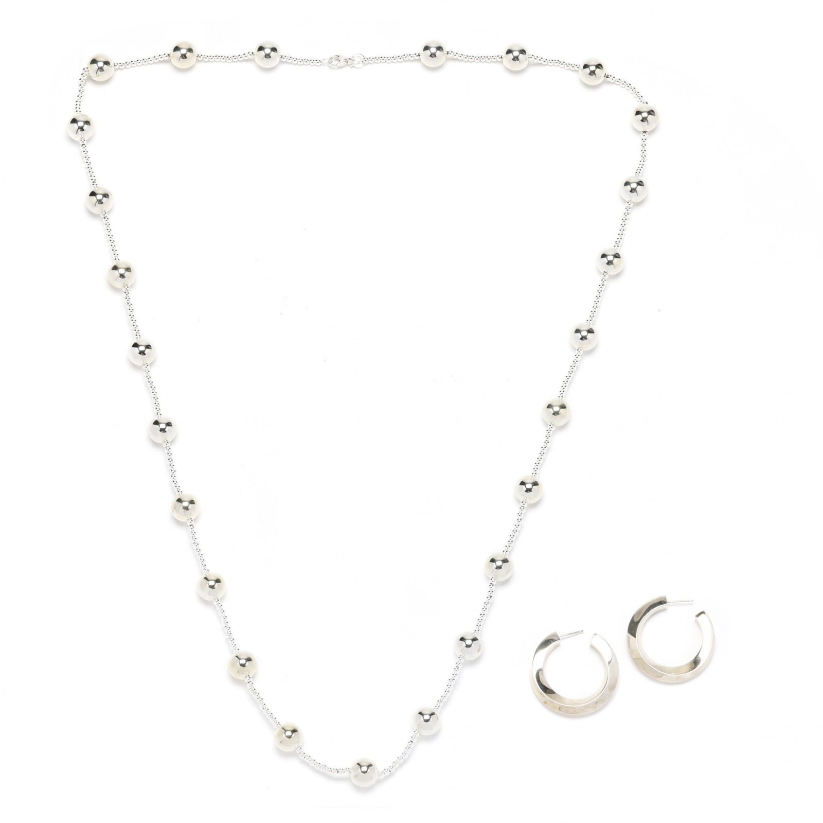 Silver Necklace and Earrings, Tiffany & Co. (1 of 7)