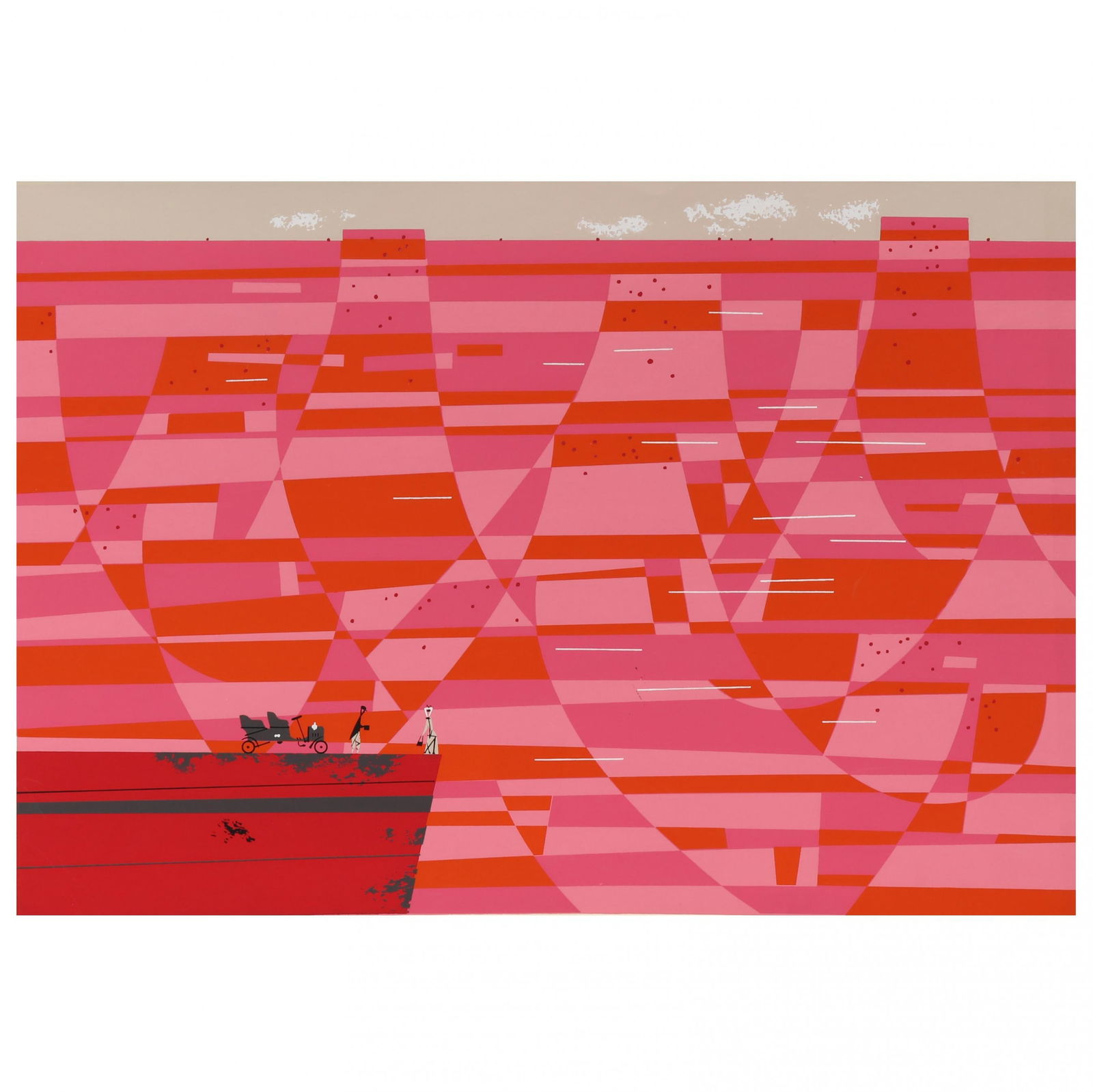 Charley Harper (American, 1922-2007), The Grand Canyon: Charley Harper (American, 1922-2007), The Grand Canyonserigraph in colors, unsigned, a Ford Times serigraph, unframed. Sheet size 15 1/4 x 20 1/2 in. Charley Harper (1922–2007) was an American artis