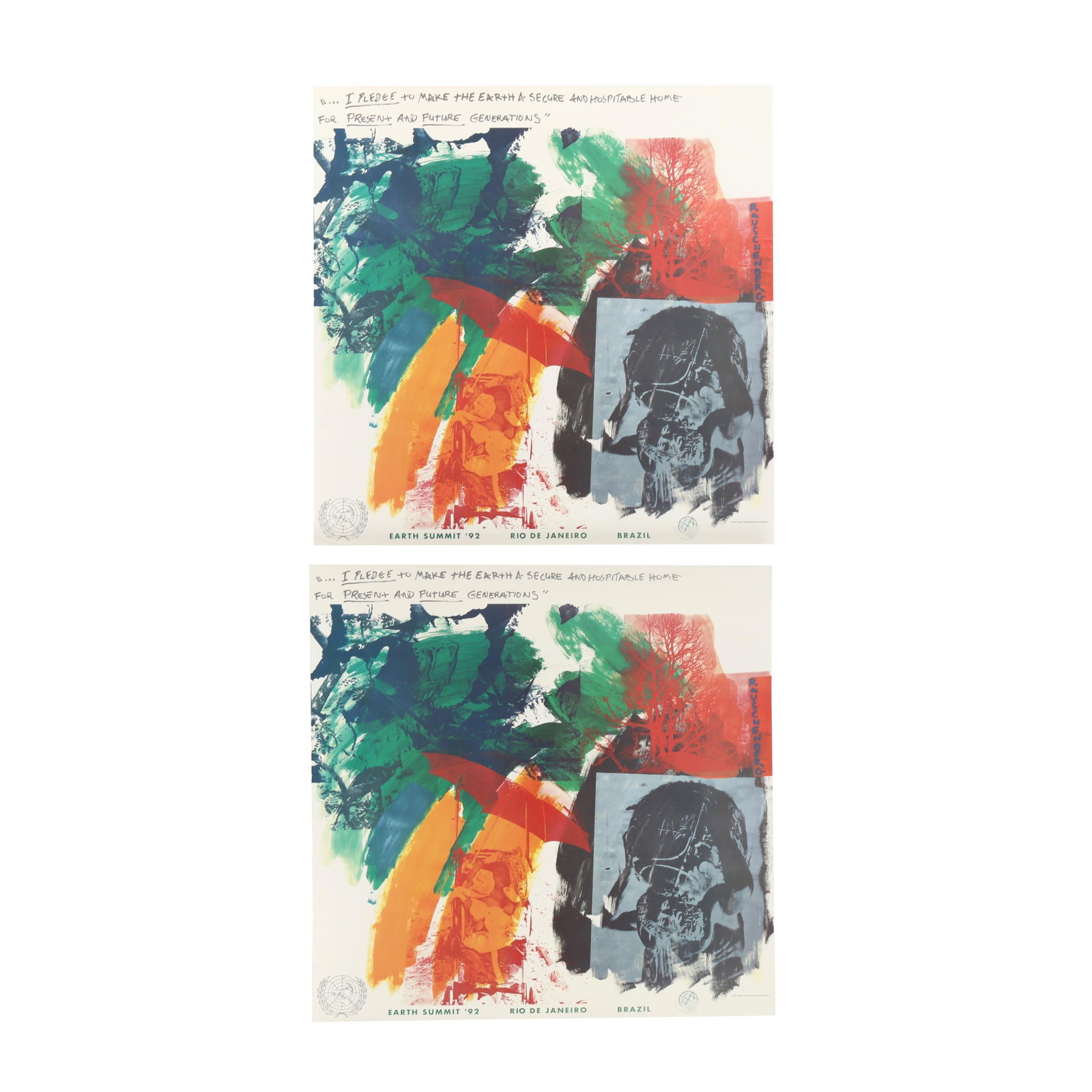Robert Rauschenberg (1925-2008), Pair of  Earth Summit  Posters (1 of 13)