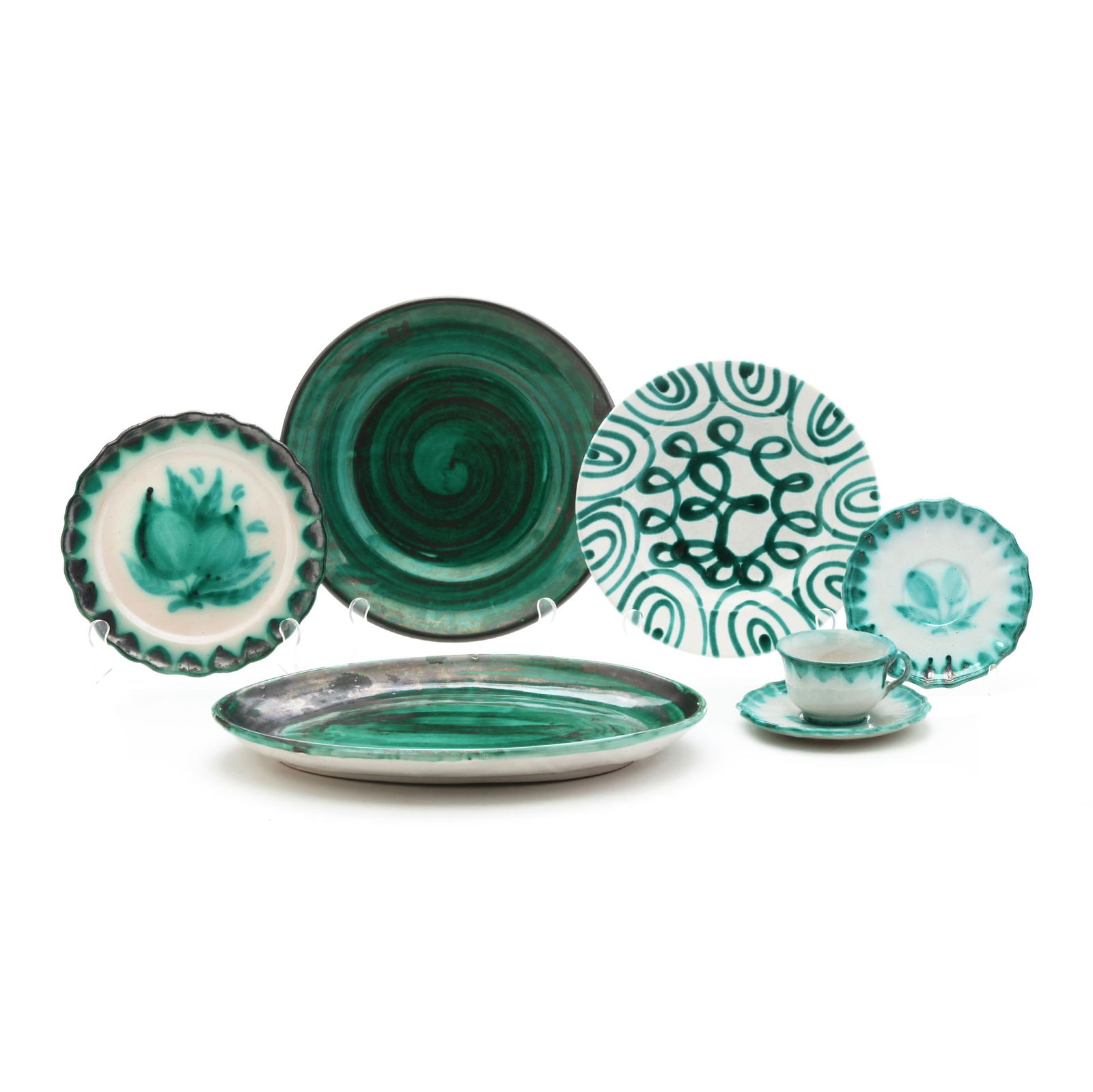 An Assembled Set of Italian & Austrian Majolica Tableware (1 of 13)