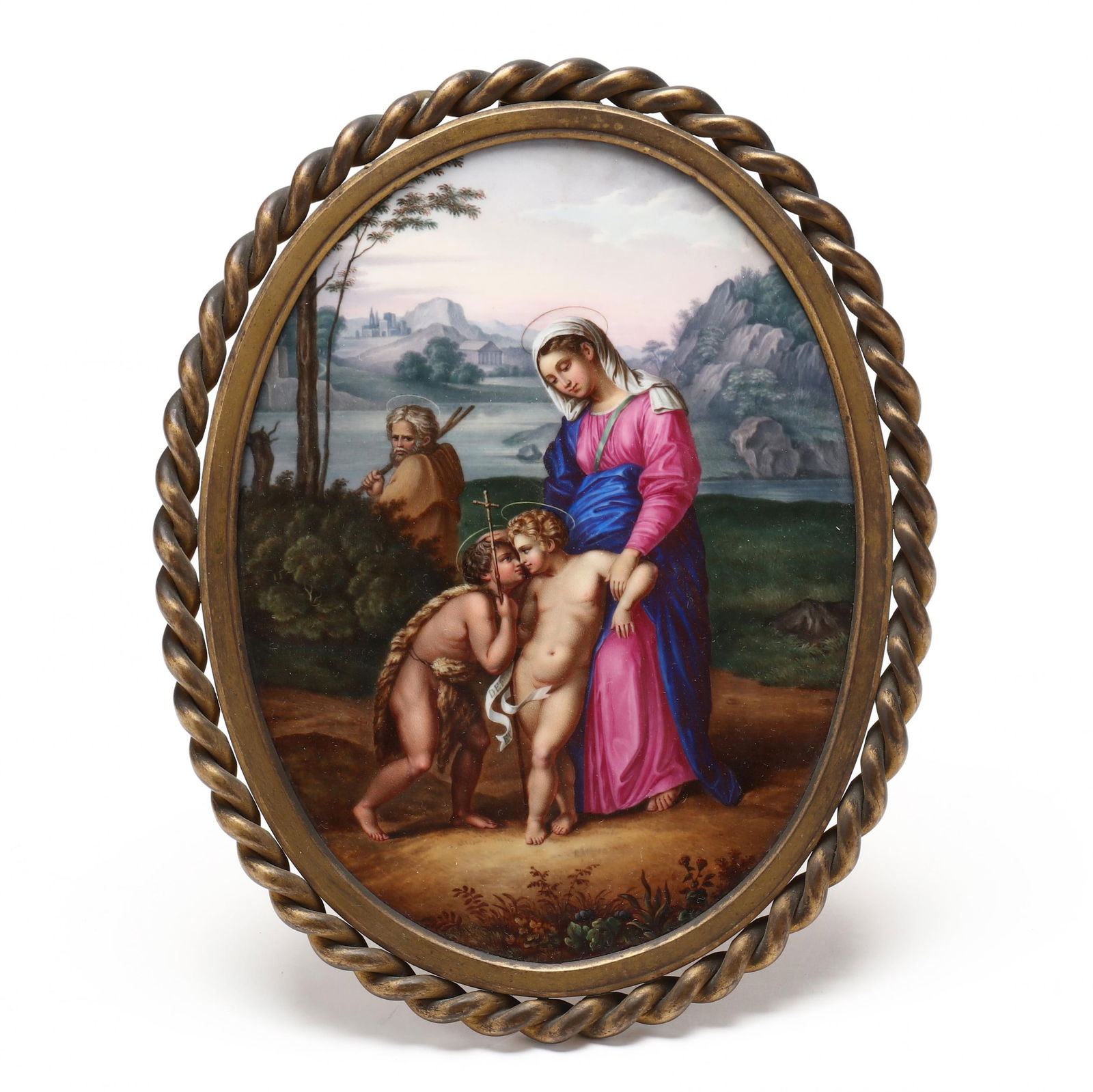 A Royal Vienna Porcelain Plaque,  Madonna Del Passeggio (1 of 5)