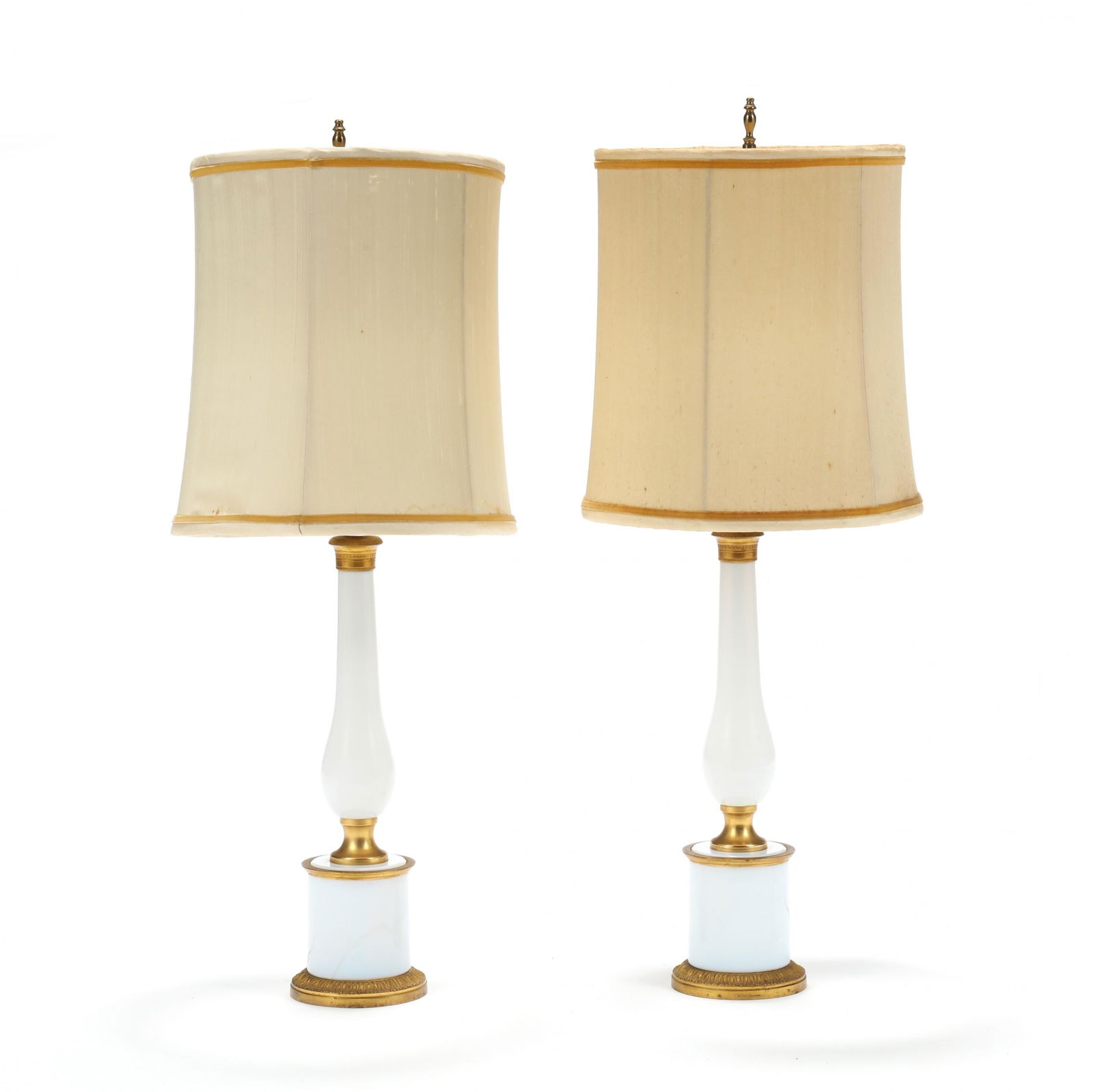 Pair of Vintage Opaline Glass and Ormolu Table Lamps (1 of 8)