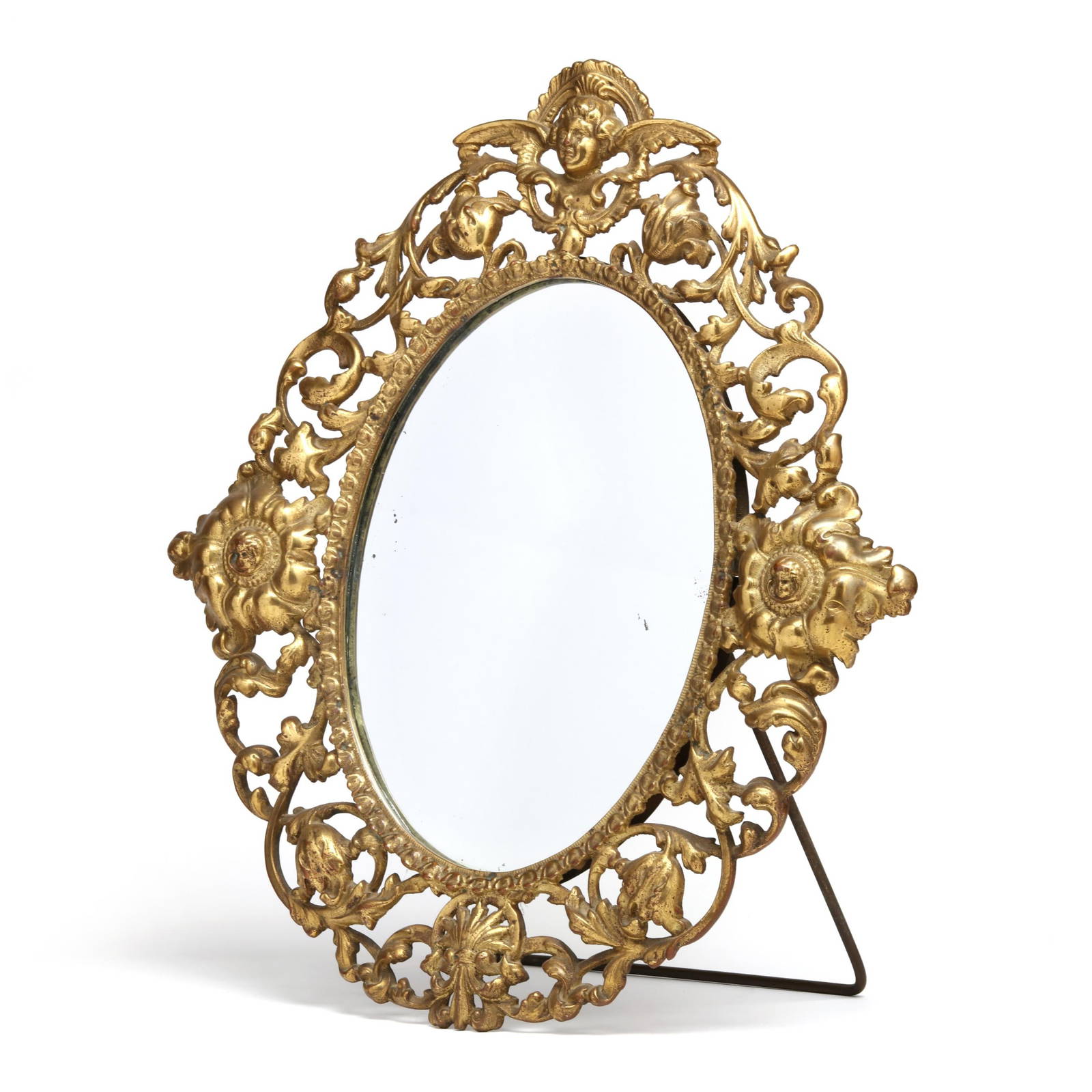 Rococo Style Florentine Gilt Brass Dressing Mirror Mar 29, 2024