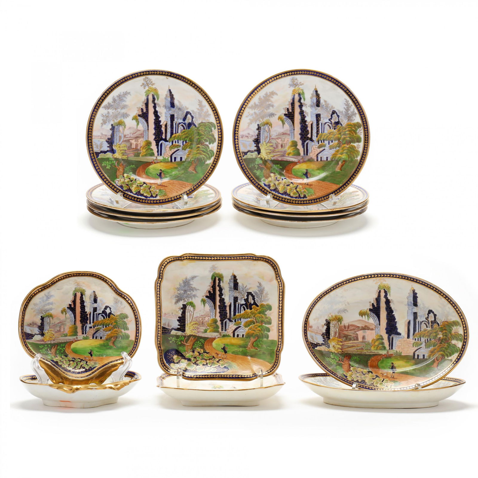 Early English (14) Piece Partial Dessert Service (1 of 12)