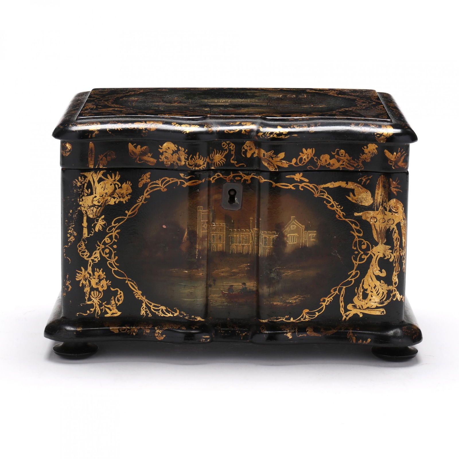 A Victorian Papier Mache Tea Caddy (1 of 12)