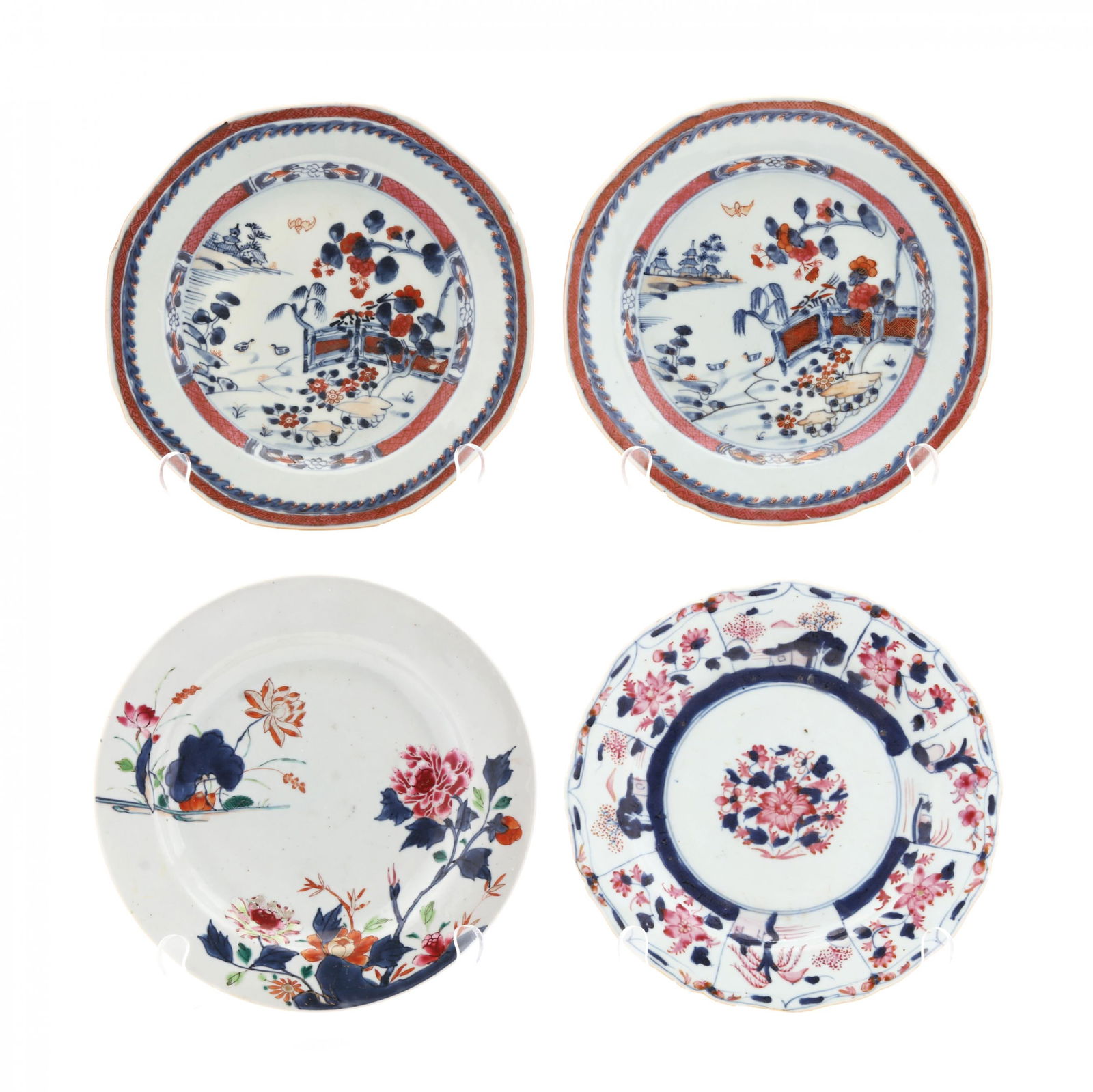 A Group of Four Chinese Export Porcelain Dishes (1 of 7)