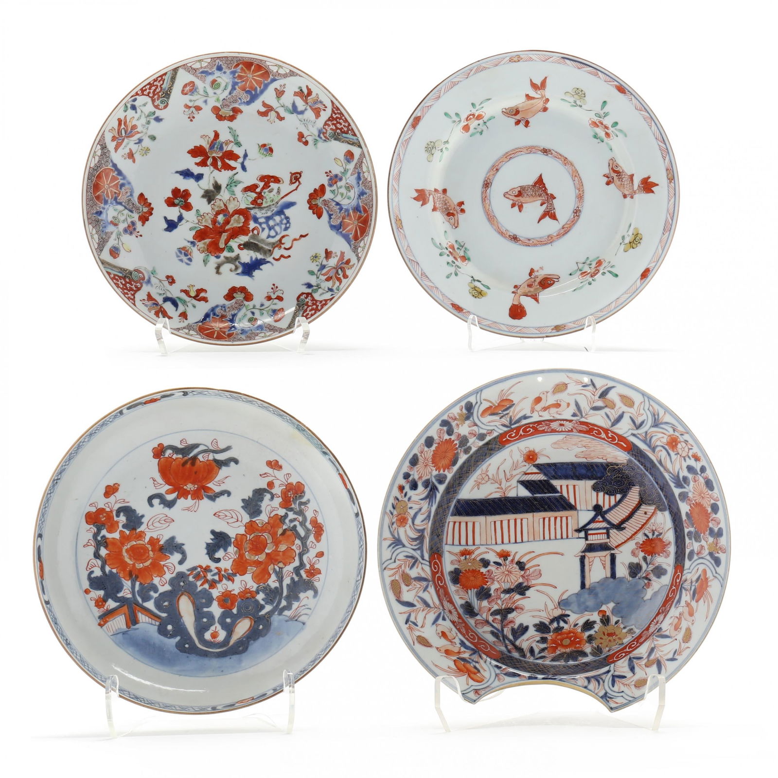 Four Chinese Export Porcelain Dishes (1 of 12)