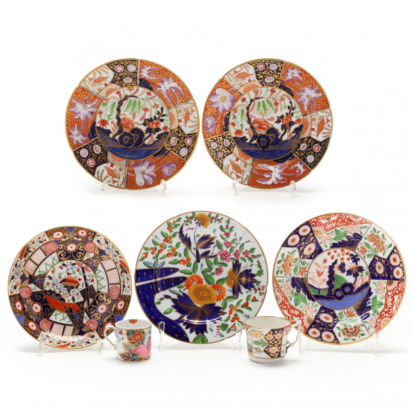 A Selection of Seven Antique China Dishes (1 of 14)