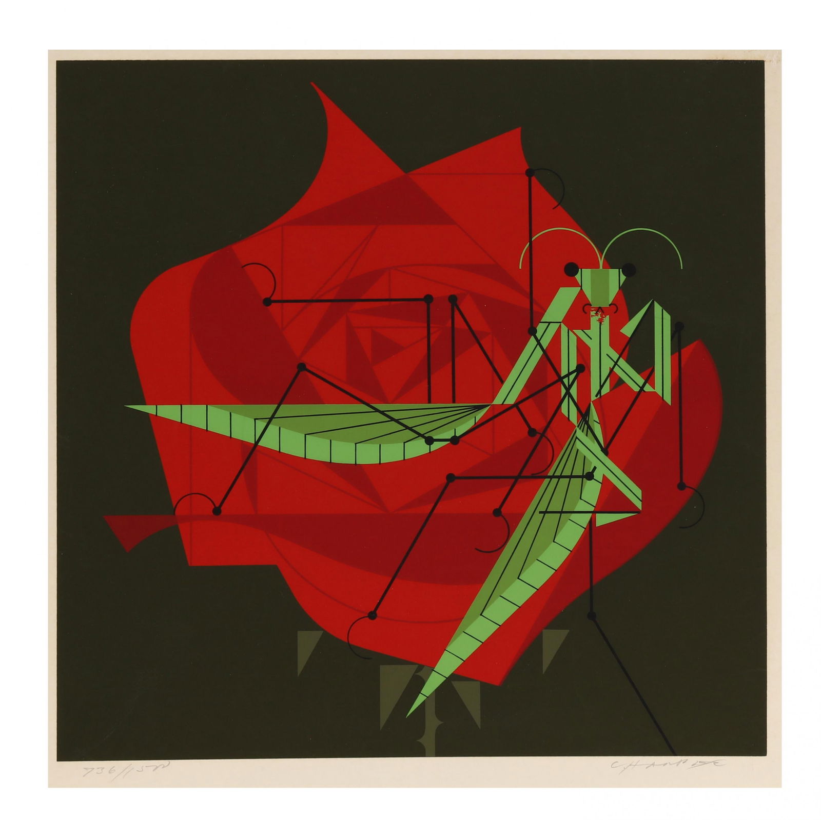 Charley Harper (American, 1922-2007), Wedding Feast: Charley Harper (American, 1922-2007), Wedding Feastserigraph on paper, 1973, pencil signed and numbered at lower margin, unframed. Sheet size 17 3/8 x 16 7/8 in. Charley Harper (1922–2007) was an Am