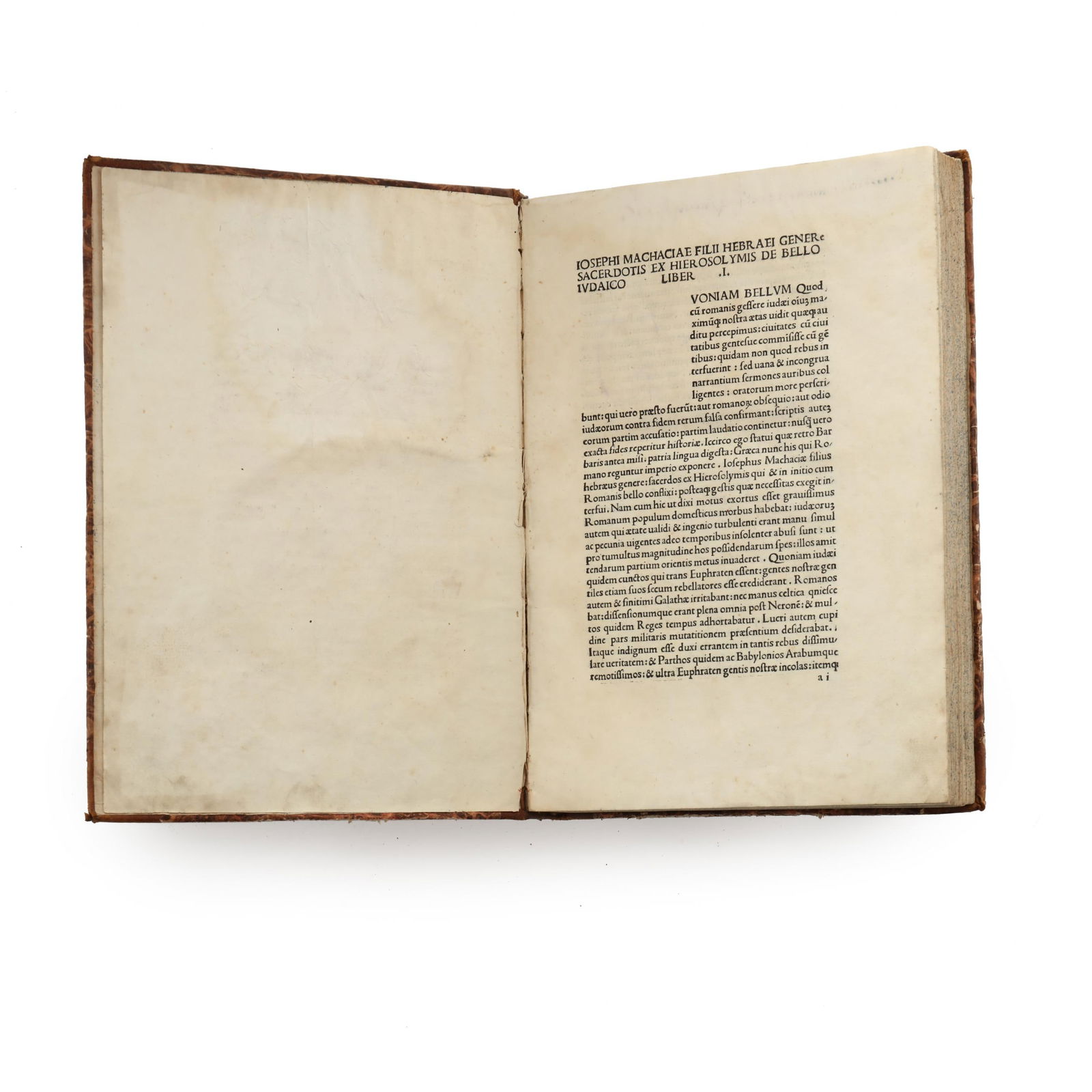 An Important Incunable, the First Italian Edition of Josephus's  De Bello Judaico (1 of 9)