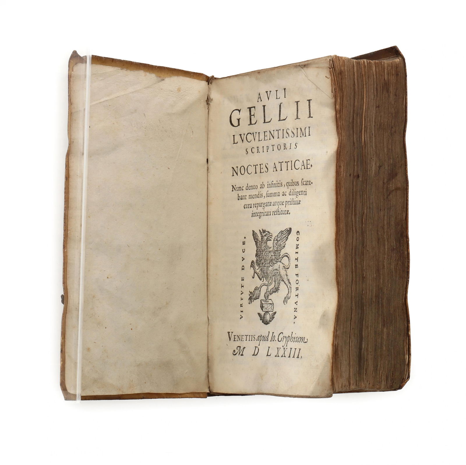 1573 Edition of Aulus Gellius's  Noctes Atticae (1 of 7)