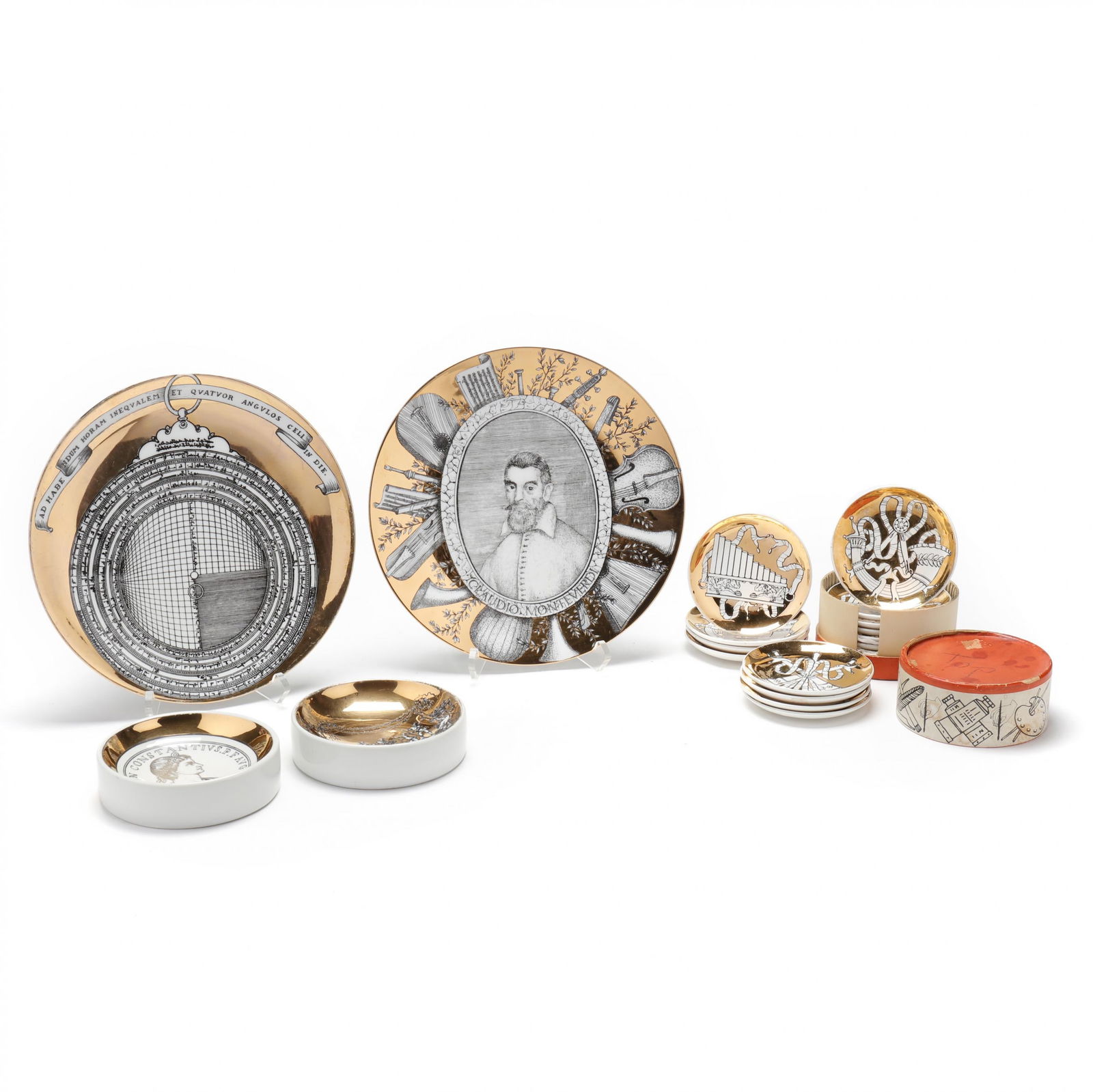 Piero Fornasetti (Milano 1913 - Milano 1988), A Collection of Mid-Century Porcelain Dinnerware (1 of 18)