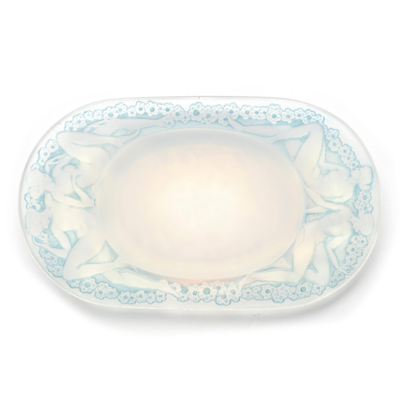 Rene Lalique,  Medicis  Opalescent Glass Ashtray (1 of 10)