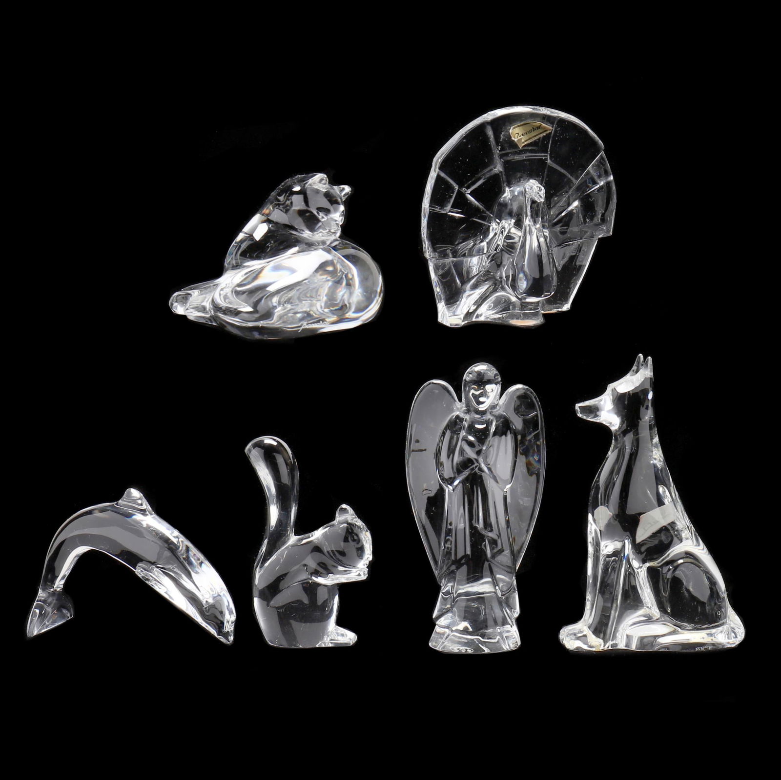 Six Baccarat Crystal Figures (1 of 14)