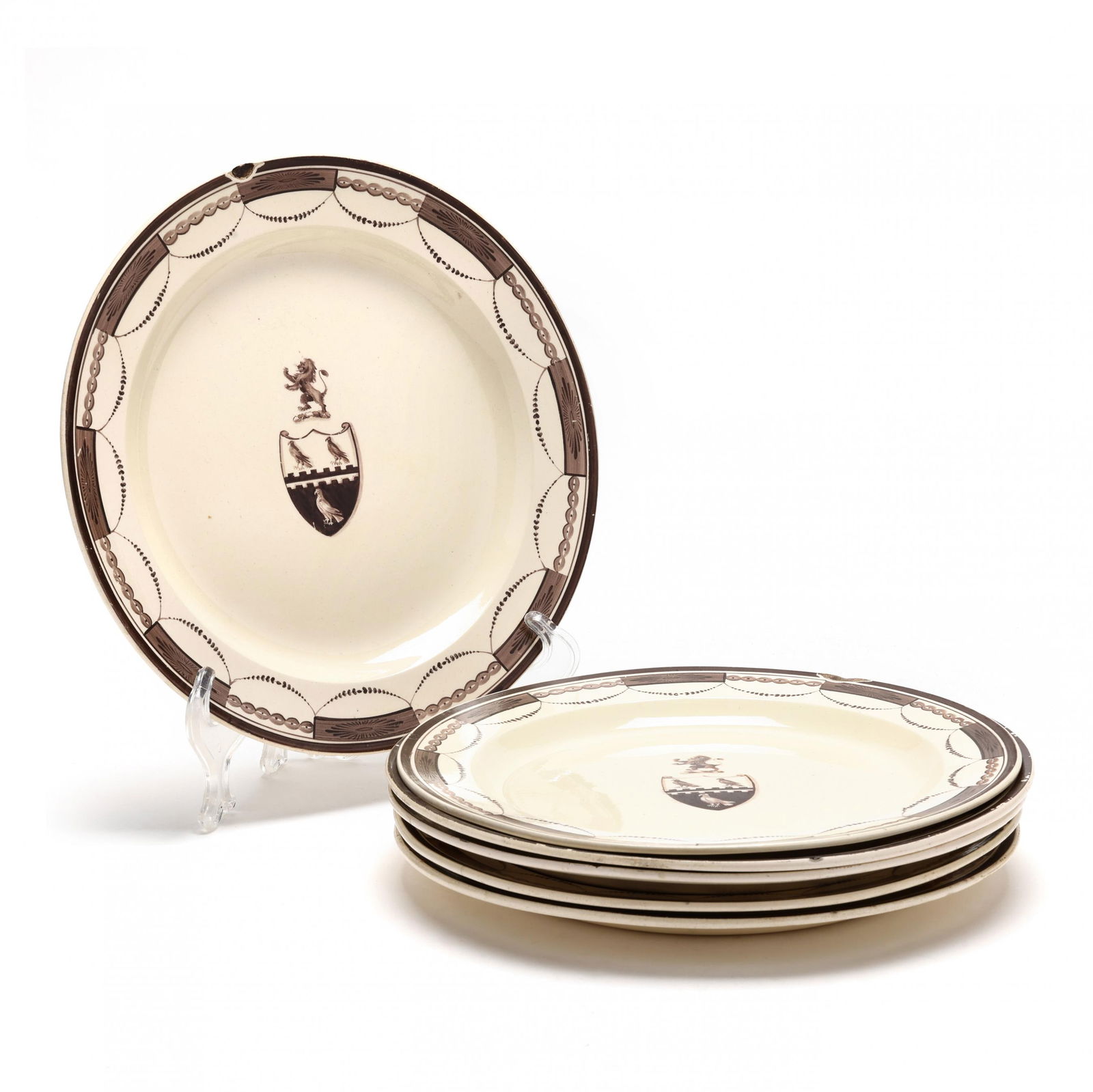 Set of Six Wedgwood Armorial Plates (1 of 8)