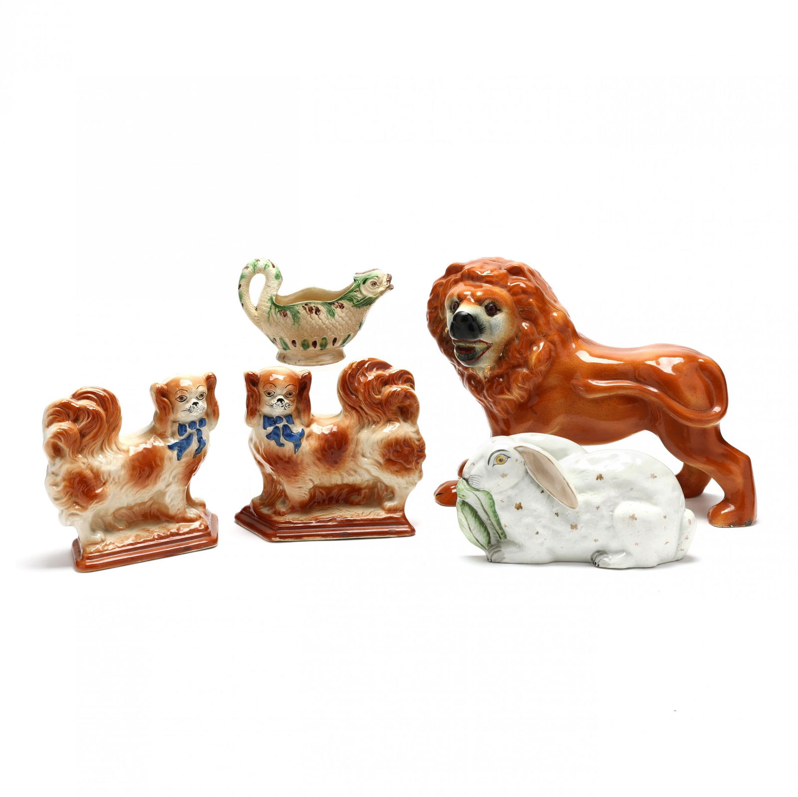 Five English Pottery Animals (1 of 20)