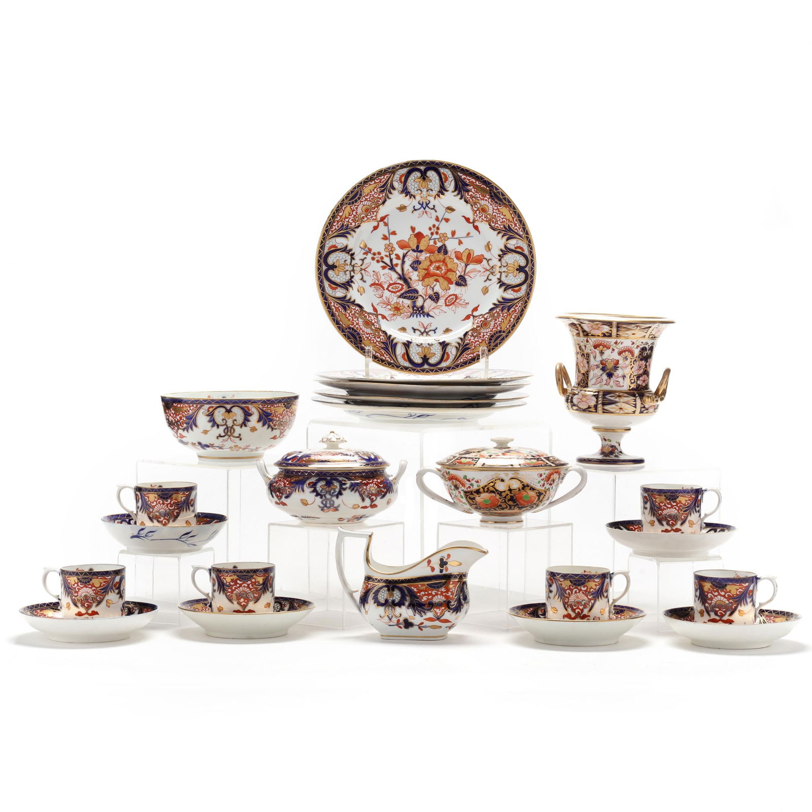 Royal Crown Derby Imari Assembled Partial Service for Six (1 of 12)