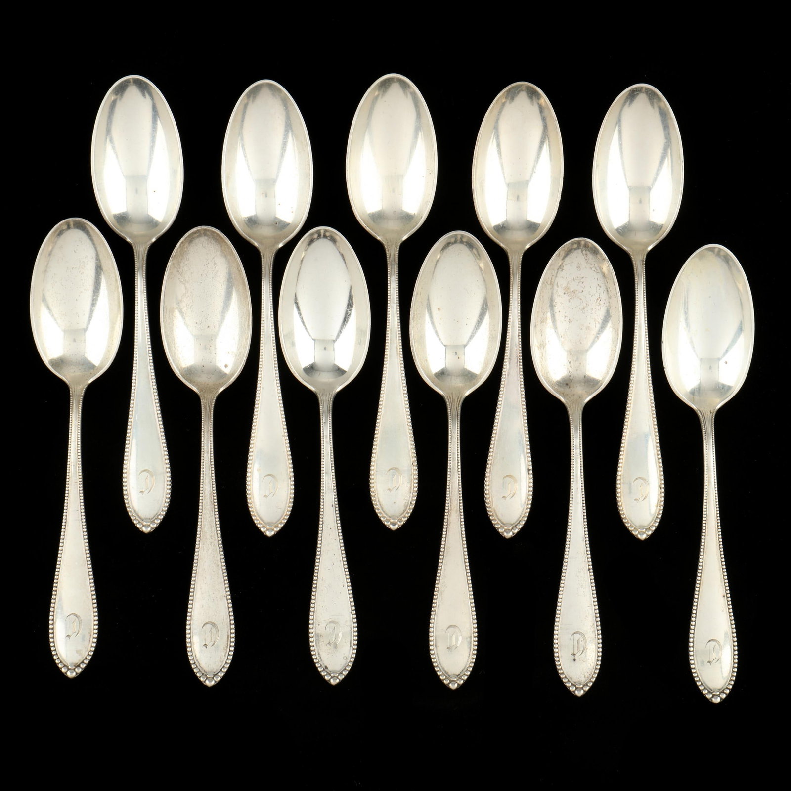 Set of Eleven Gorham  Virginia  Sterling Silver Tablespoons (1 of 3)