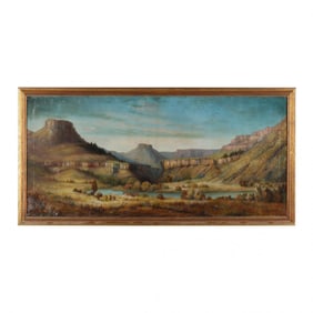 Ida Jolly Crawley (American, 1867-1946), Southwestern Landscape