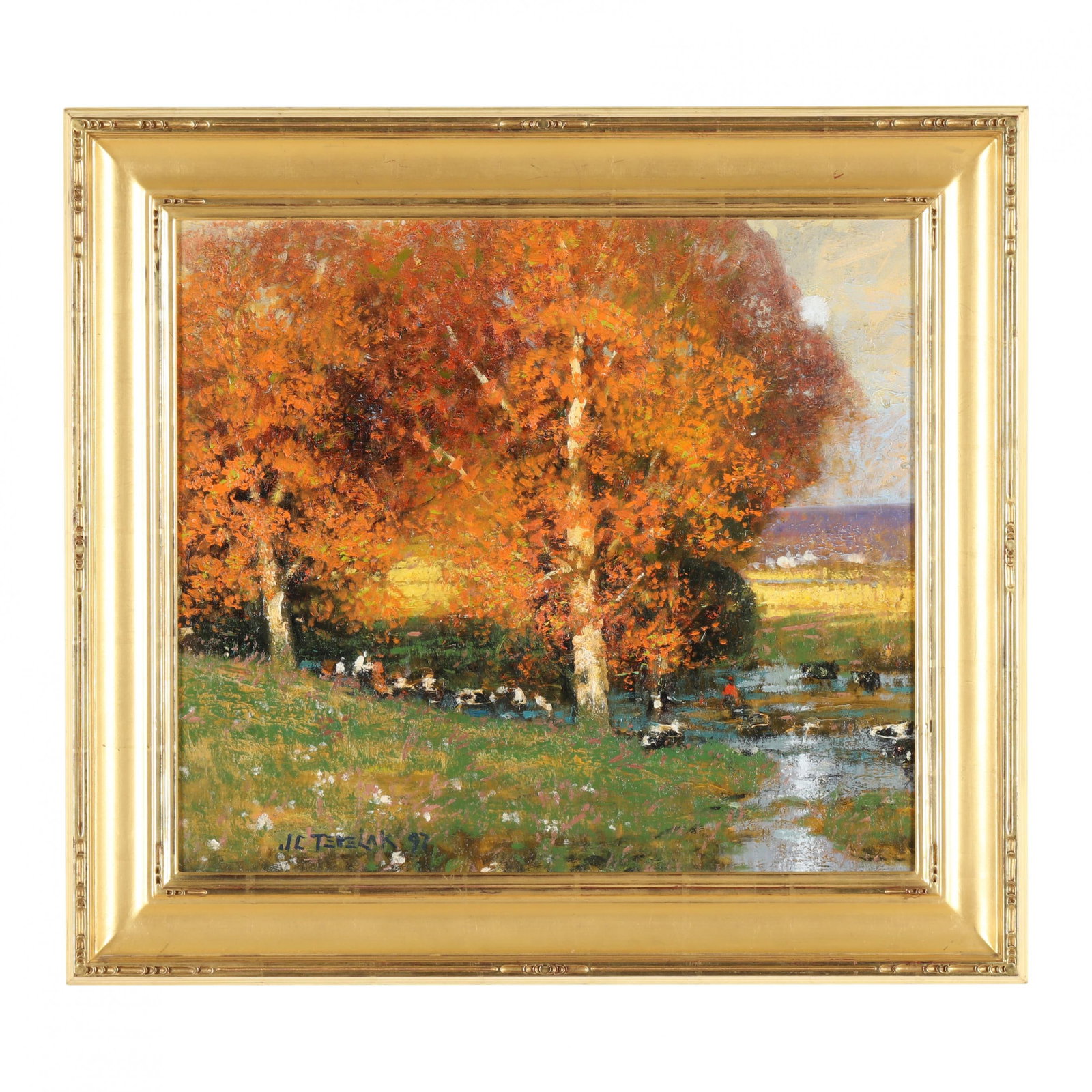 John Charles Terelak (American, b. 1942),  Fall Grazing (1 of 7)