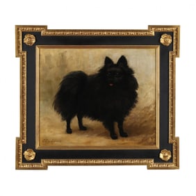 Louise de Liniers (French, 1864-1939), A Pomeranian