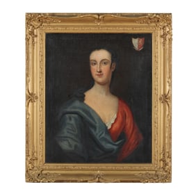 English School (18th Century),  Portrait of Mary Grammer