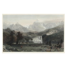 after Albert Bierstadt (German/American, 1830-1902),  The Rocky Mountains