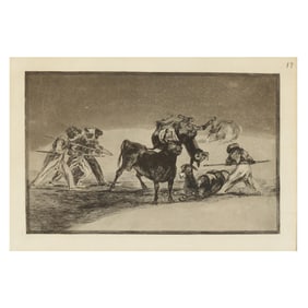 Francisco Goya (Spanish, 1746-1828),  Palenque de los Moros Hecho con Burros para Defenderse del