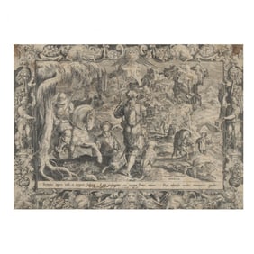 after Jan van der Straet (Flemish, 1523-1605),  Hunt for Chamois