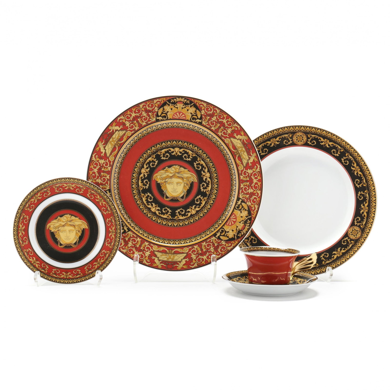 Rosenthal  Versace Medusa Red , Partial Service for Five (1 of 15)