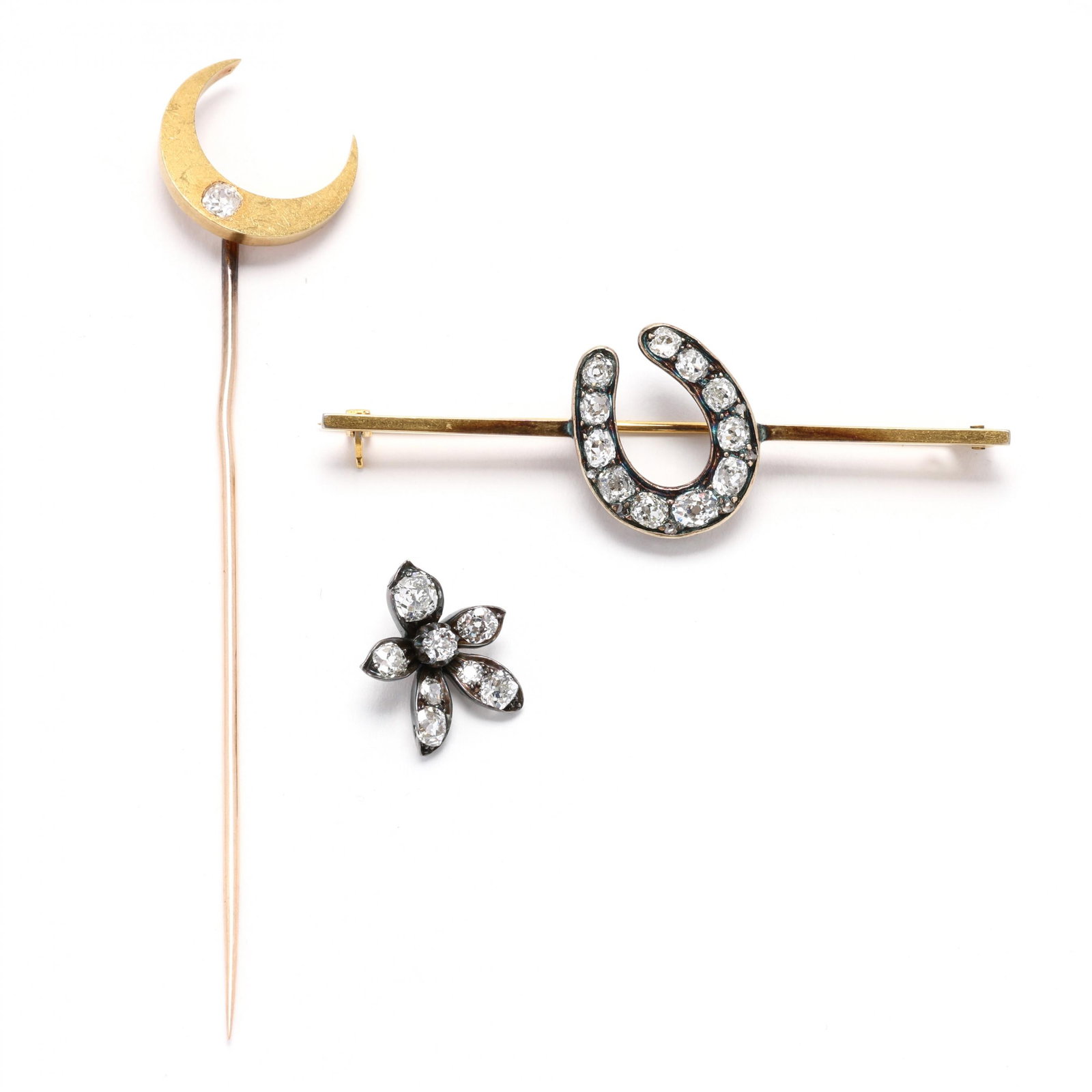 Three Antique Gem-Set Jewelry Items (1 of 3)