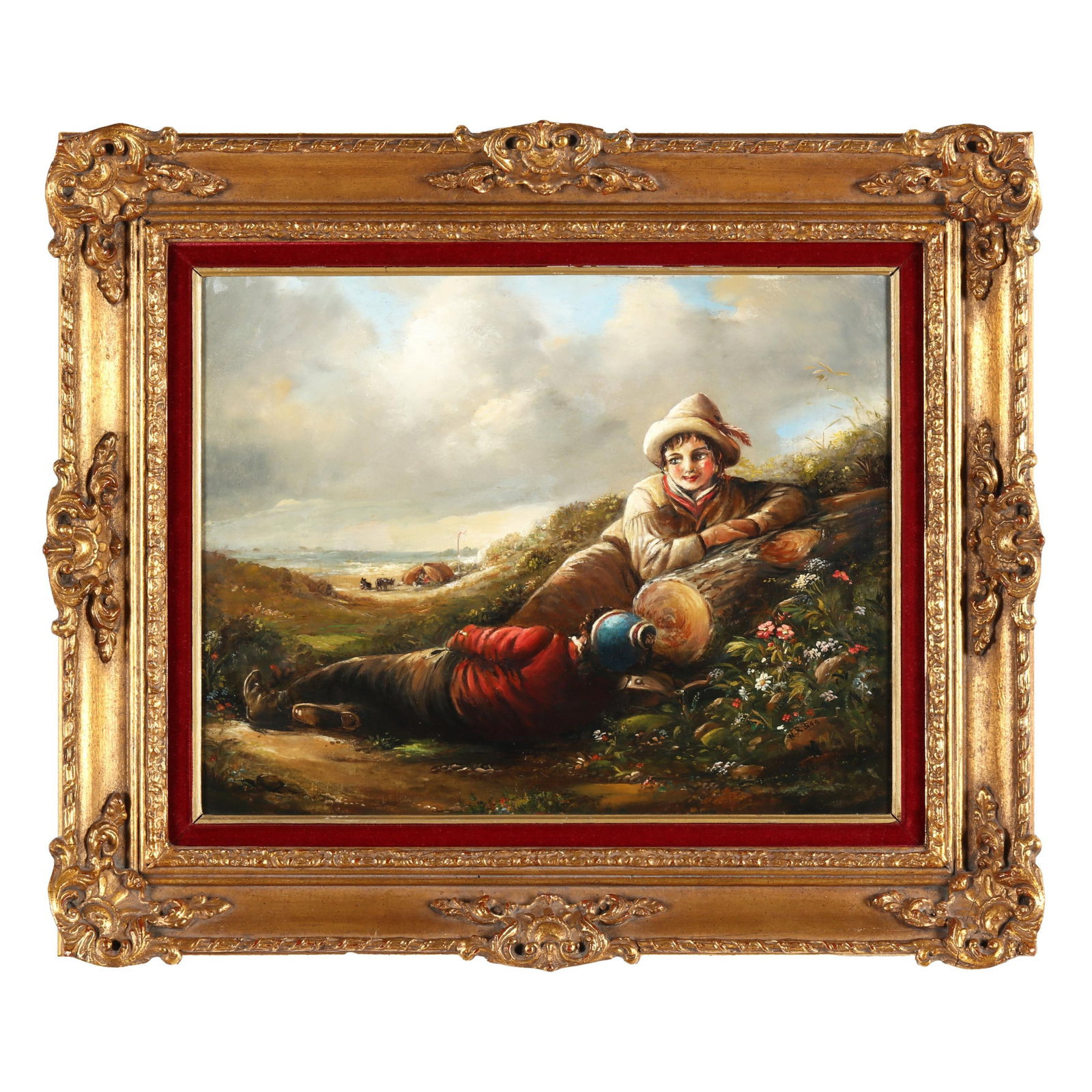 after William Redmore Bigg (English, 1755 - 1828), Figures Resting (1 of 6)