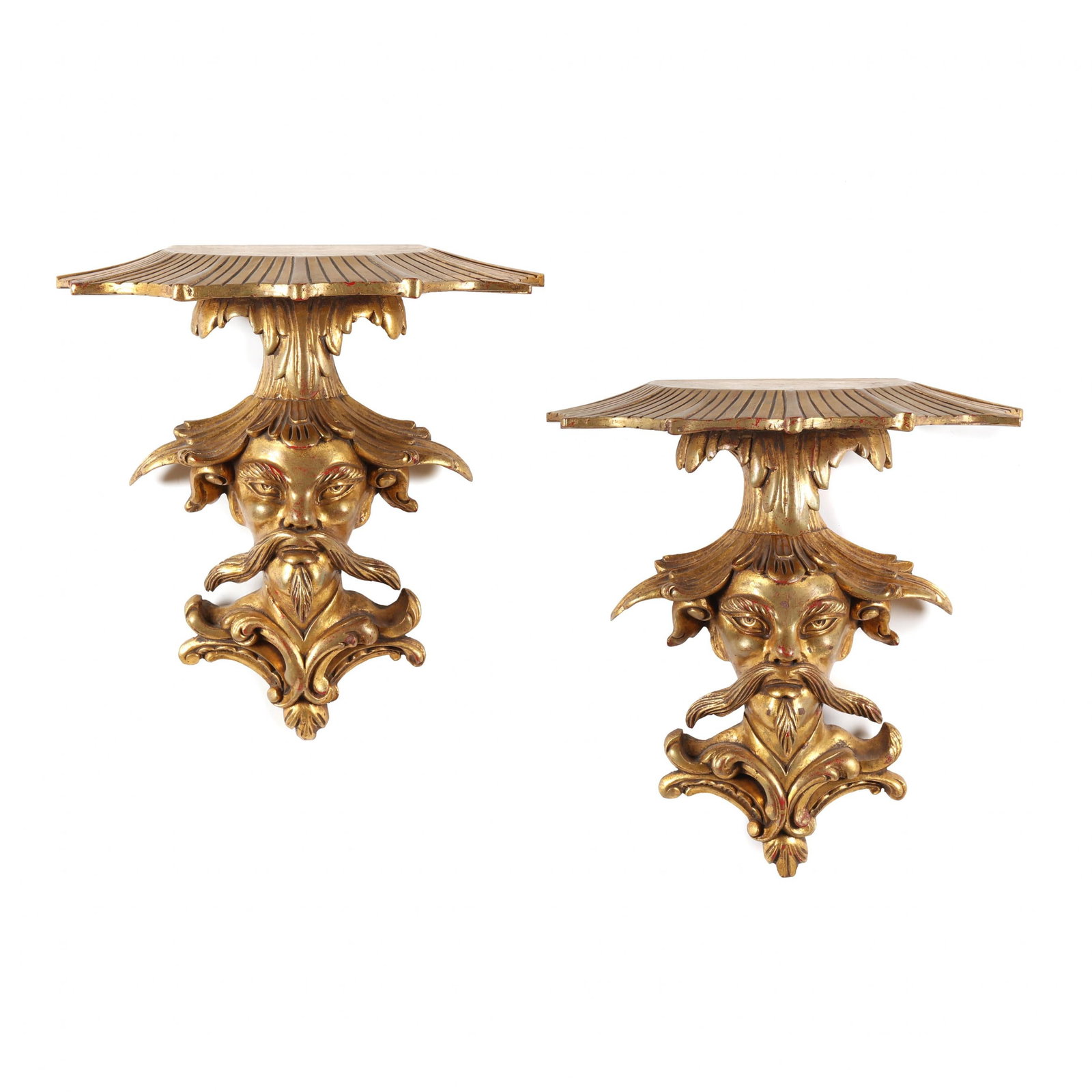 Pair of Chinoiserie Giltwood Wall Brackets (1 of 7)