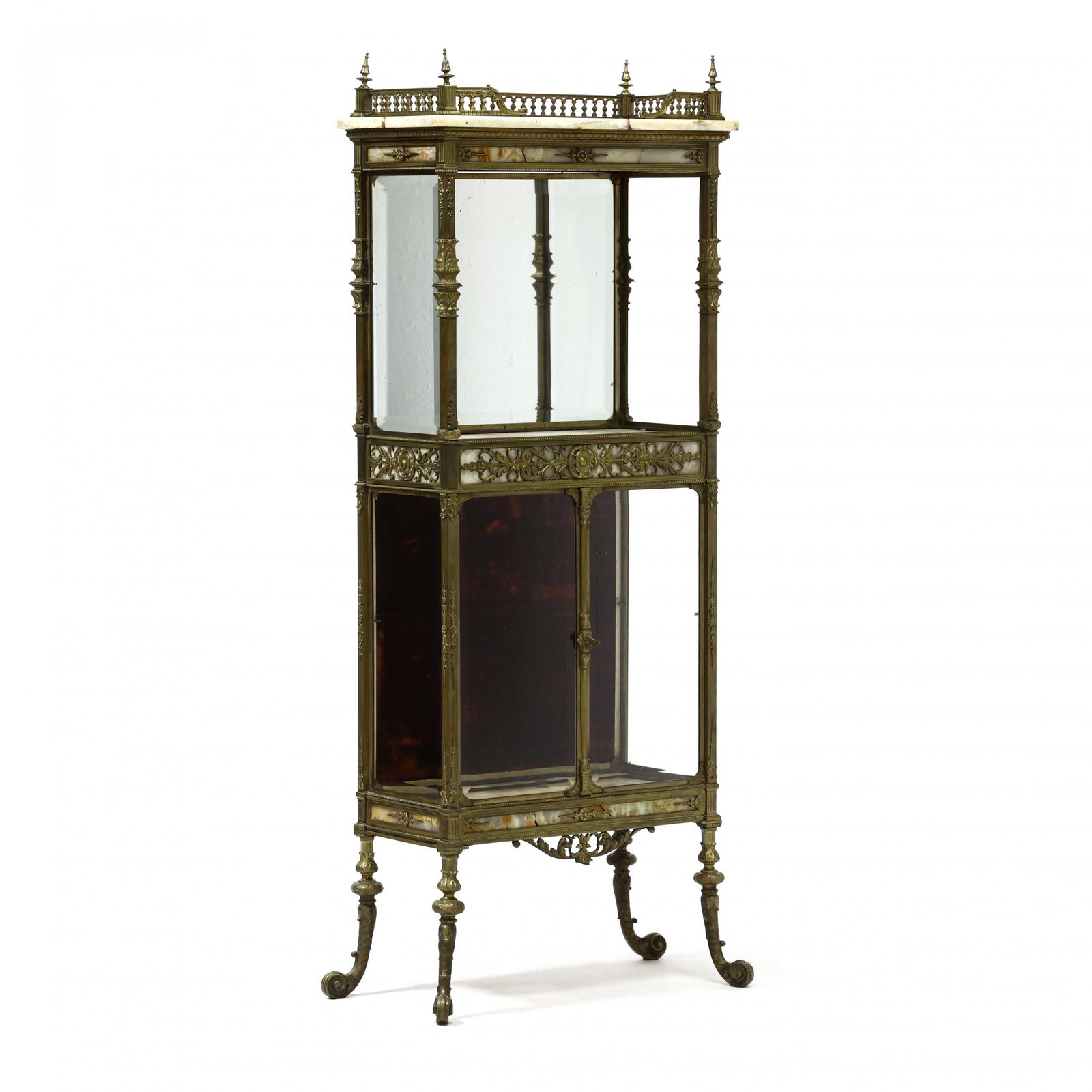 Belle Epoch Brass and Onyx Etagere (1 of 7)