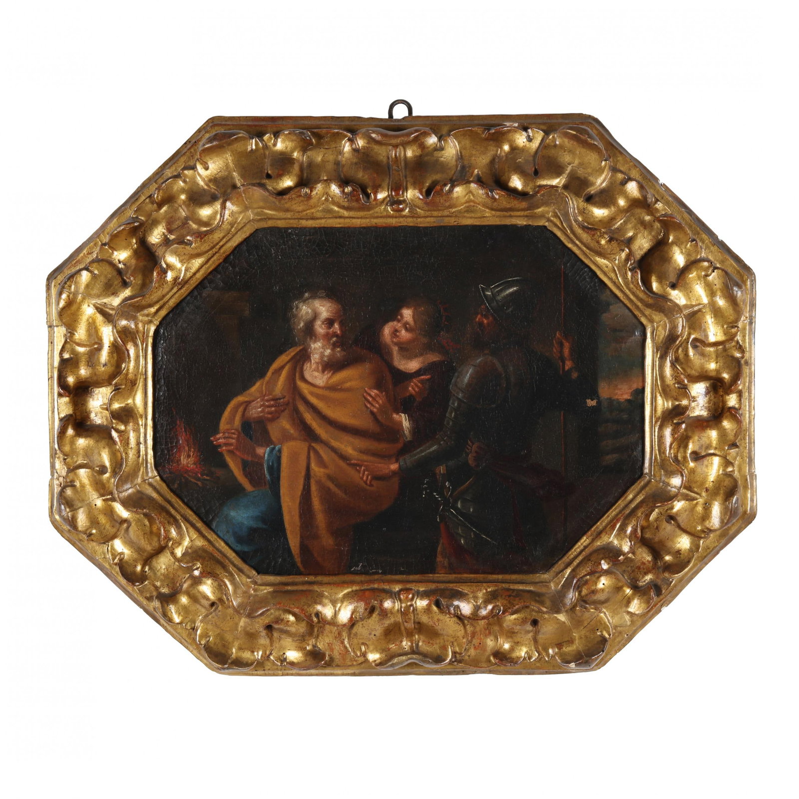 Italian School Baroque Style Painting,  The Denial of Saint Peter (1 of 6)