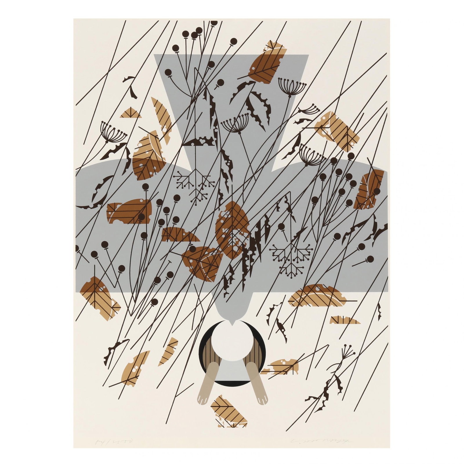 Charley Harper (American, 1922-2007), Hare's Breadth: Charley Harper (American, 1922-2007), Hare's Breadthserigraph on paper, 1978 signed and numbered to lower margin, unframed, presented in the original Frame House Gallery bi-fold sleeve and folder, ret