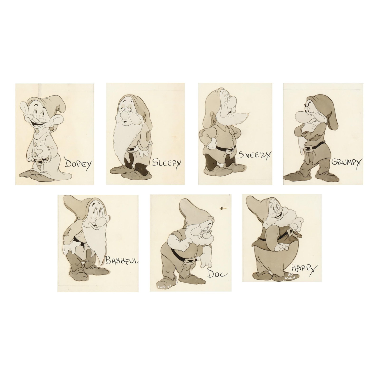 A Vintage Disney Animation Cel,  Snow White and the Seven Dwarfs (1 of 6)