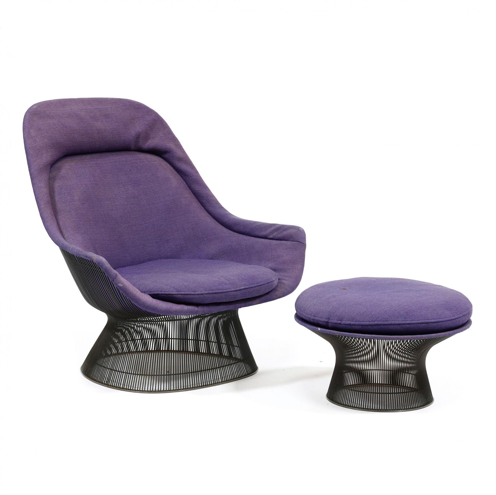 Warren Platner (American, 1916-2006), Chair and Ottoman (1 of 6)