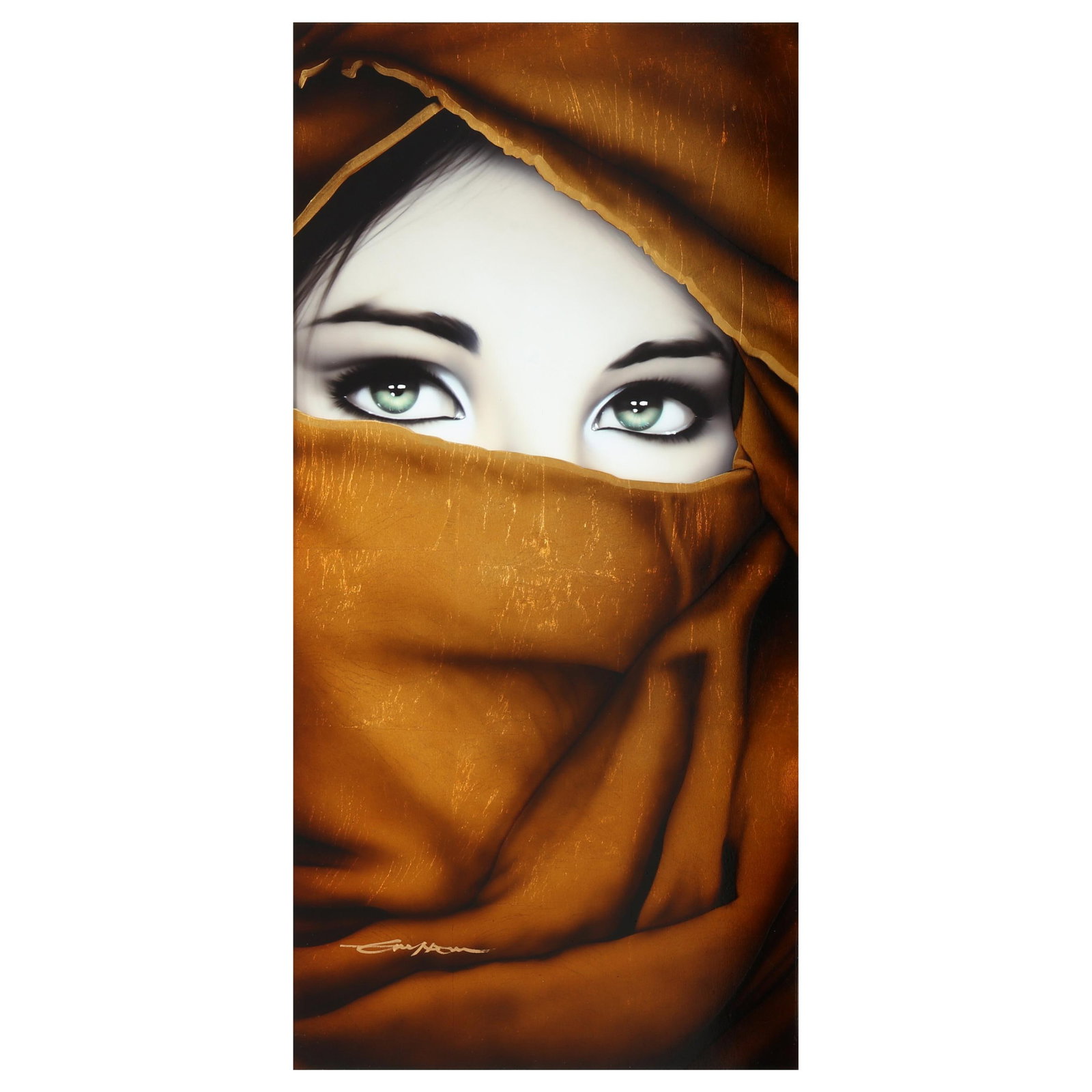 Patrick Guyton (American, b. 1964),  Gold Veil, Green Eyes (1 of 6)