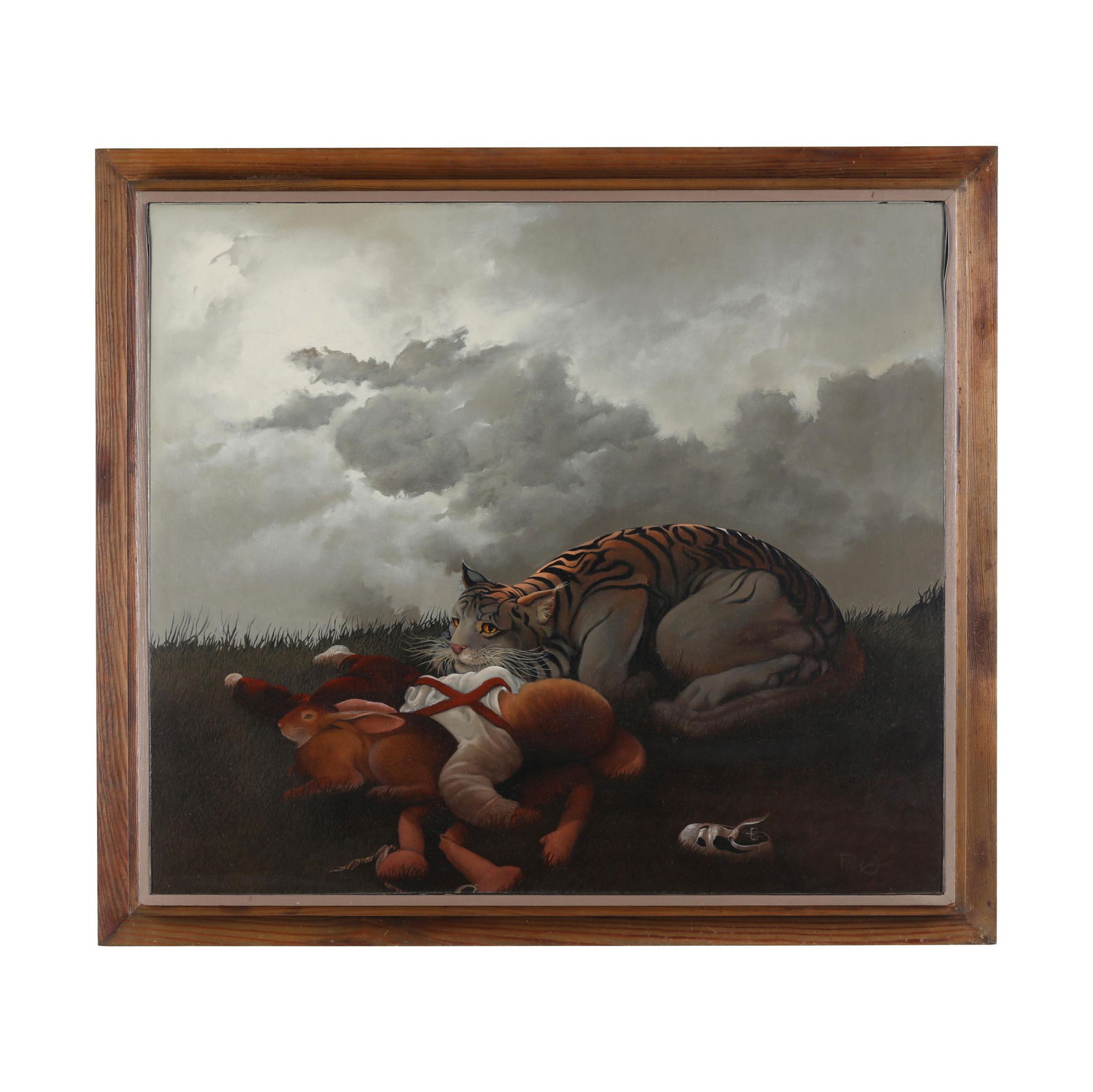 Michael Parkes (American, b.1944), Dreamland: Michael Parkes (American, b.1944), Dreamlandoil on board, signed at lower right, presented in a wood frame. DOA 24 x 27 1/2 in. Michael Parkes studied graphic art and painting at the University of Kan