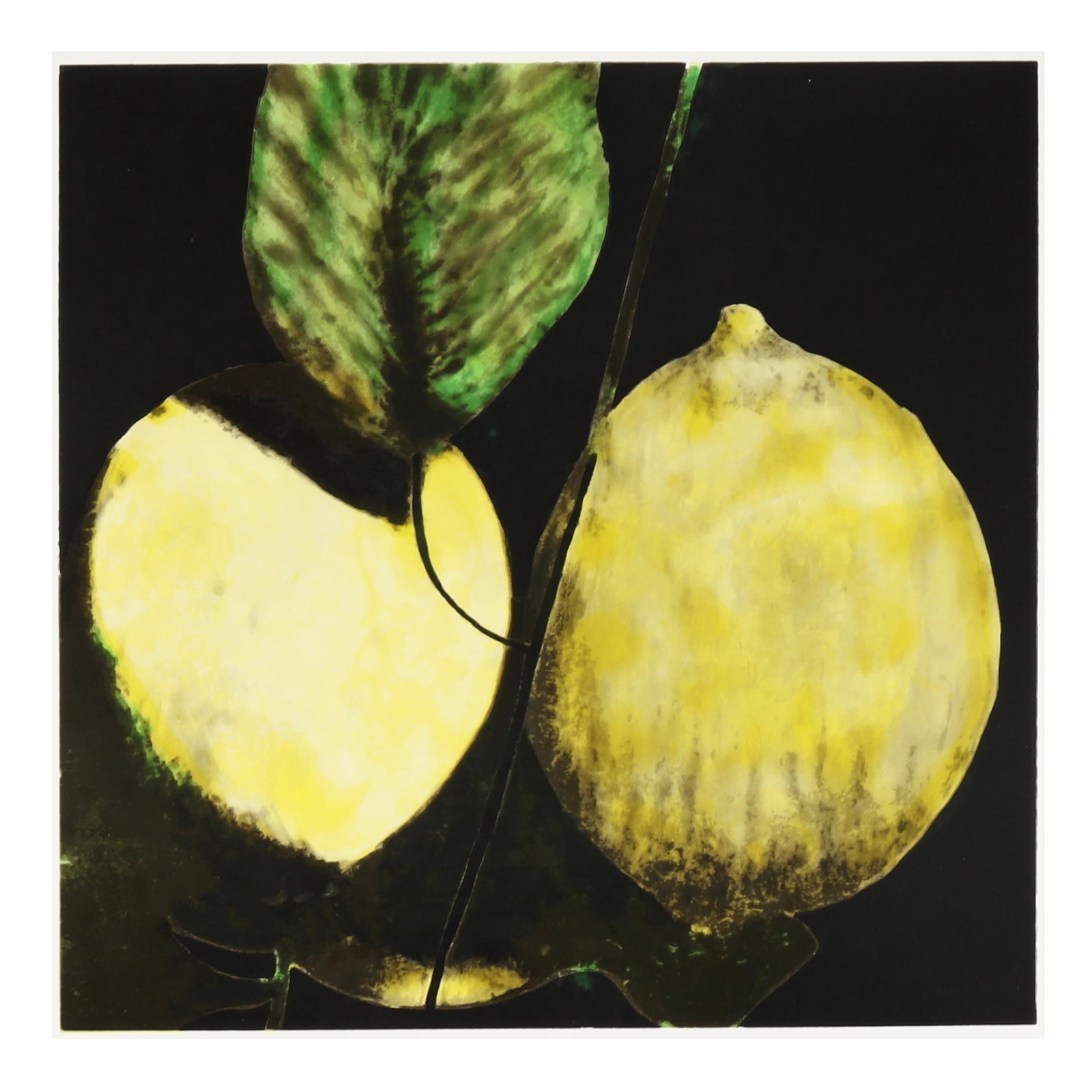 Donald Sultan (American, b. 1951),  Three Lemons (1 of 6)