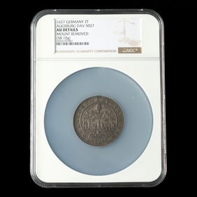 German States, Augsburg. 1627 2 Taler, NGC AU DETAILS