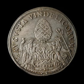 German States, Augsburg. 1694 (MDCXCIV) Silver Taler, Title of Leopold