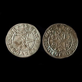 German States, Isny. Two Early 16th Century Coins of Maximilian I