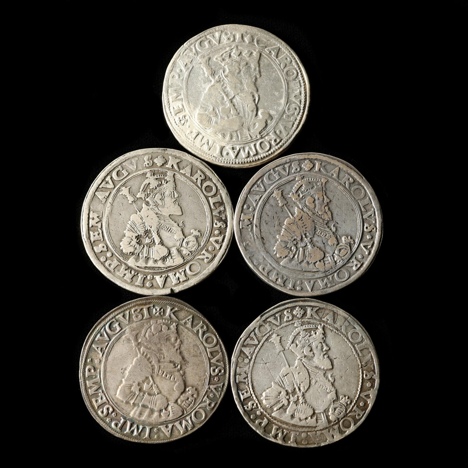 German States, Kaufbeuren. Year Set of Five Silver Talers (1540-43) (1 of 2)