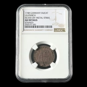 Germany, Leutkirch. 1748 Ducat (Silver Off Metal Strike) NGC AU DETAILS