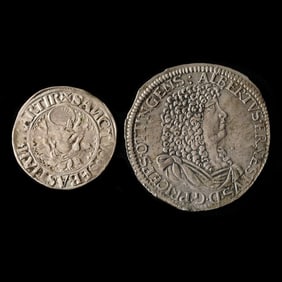 German States, Ottingen. Two Early Silver Coins