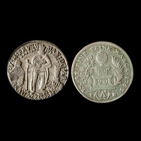 German States, Two Fractional Silver Coins